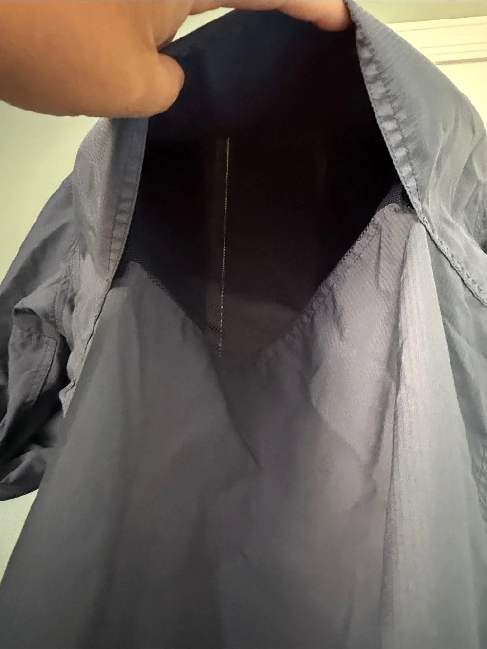 Duluth Trading Co Slate Blue Long Sleeve Button Up Shirt